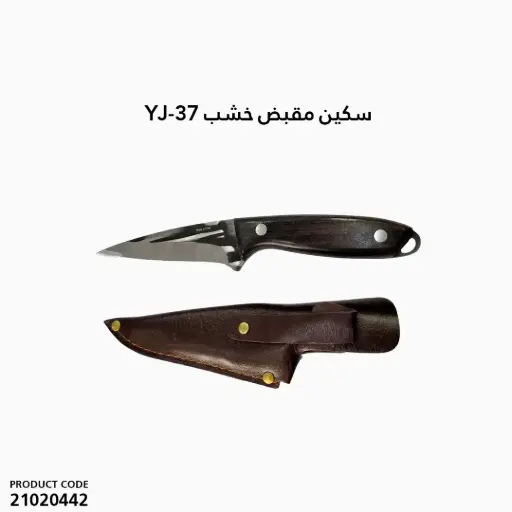 [21020442]  YJ-37 Wood Handle Knife